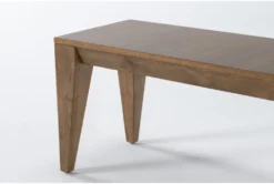 Chandler 60" Dining Bench -Furniture Store 275784 brown wood dining bench detail 44