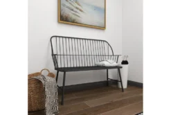 Melody Metal Spindle Bench -Furniture Store 275857 black metal bench room 88