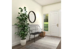 Melody Metal Spindle Bench -Furniture Store 275857 black metal bench room 92