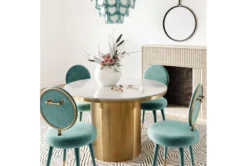 Hoxton 47" Round Dining Table 15 Hoxton 47" Round Dining Table -Furniture Store 275925 white marble dining table room 85