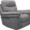 Bateman Light Grey Power Recliner With Power Headrest & USB -Furniture Store 276038 grey polyester recliner signature 01