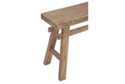 47" Mahogony Wood Saw Horse Bench -Furniture Store 276486 brown multi media bench detail 44