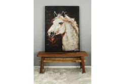 47" Mahogony Wood Saw Horse Bench -Furniture Store 276486 brown multi media bench room 86