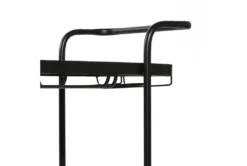 Black Metal + Glass Bar Cart -Furniture Store 276494 black multi media bar cart detail 47