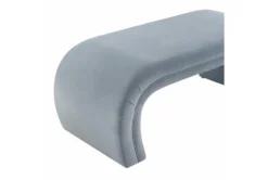 Isla Sea Blue Velvet Bench 11 Isla Sea Blue Velvet Bench -Furniture Store 276598 blue fabric bench detail 44