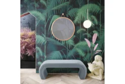 Isla Sea Blue Velvet Bench 15 Isla Sea Blue Velvet Bench -Furniture Store 276598 blue fabric bench room 86