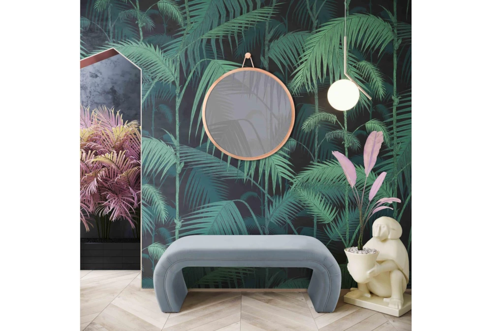 Isla Sea Blue Velvet Bench 9 Isla Sea Blue Velvet Bench - Image 7