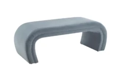 Isla Sea Blue Velvet Bench