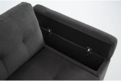 Flinn 103" 2 Piece Convertible Sleeper Sectional With Left Arm Facing Storage Chaise -Furniture Store 277165 grey fabric sectional detail 46