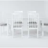 Gia 64" Dining Set For 6 -Furniture Store 277186 white wood dining set signature 01