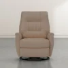 Rogan II Leather Power Swivel Glider Recliner -Furniture Store 277235 beige leather recliner signature 01