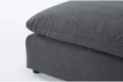 Jolene Dark Grey Ottoman -Furniture Store 277362 grey fabric ottoman detail 44