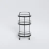Ziggy Metal And Glass Bar Cart -Furniture Store 277866 black metal bar cabinet signature 01