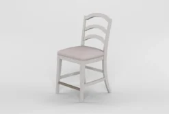 Martin Wood Back Counter Stool -Furniture Store 278724 white wood counter height stool side 19