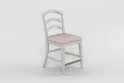 Martin Wood Back Counter Stool -Furniture Store 278724 white wood counter height stool side 20