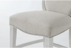 Martin Upholstered Counter Stool -Furniture Store 278725 white wood counter height stool detail 45