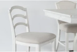 Martin 66" Counter With Upholstered And Wood Back Counter Stools Set For 6 -Furniture Store 278732 white wood counter height set detail 44