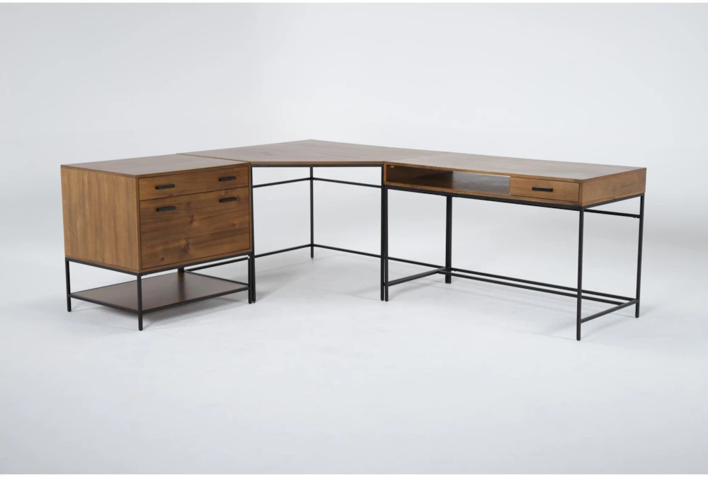 3 Piece Hollis L-Shaped Desk 3 3 Piece Hollis L-Shaped Desk