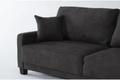 Pascal II Granite 91" Queen Convertible Sofa Sleeper -Furniture Store 282574 grey fabric futonconvertible sofa bed detail 45