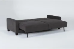 Pascal II Granite 91" Queen Convertible Sofa Sleeper -Furniture Store 282574 grey fabric futonconvertible sofa bed side 20