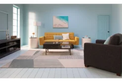 Petula II Mustard 85" Convertible Sofa Bed 18 Petula II Mustard 85" Convertible Sofa Bed -Furniture Store 282575 yellow fabric convertible sofa bed room 15 1