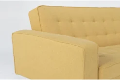 Petula II Mustard 85" Convertible Sofa Bed 16 Petula II Mustard 85" Convertible Sofa Bed -Furniture Store 282575 yellow fabric futonconvertible sofa bed detail 45 1