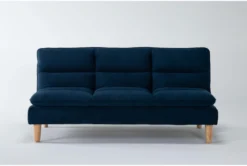 Piper Blue 71" Convertible Sofa Bed