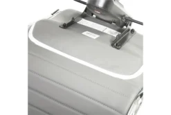 Copenhagen Grey Faux Leather And Chrome High Back Desk Chair -Furniture Store 282822 grey leather office chair detail 47