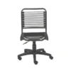 Uppsala Black And Graphite Low Back Bungee Desk Chair -Furniture Store 282854 black nylon office chair signature 01