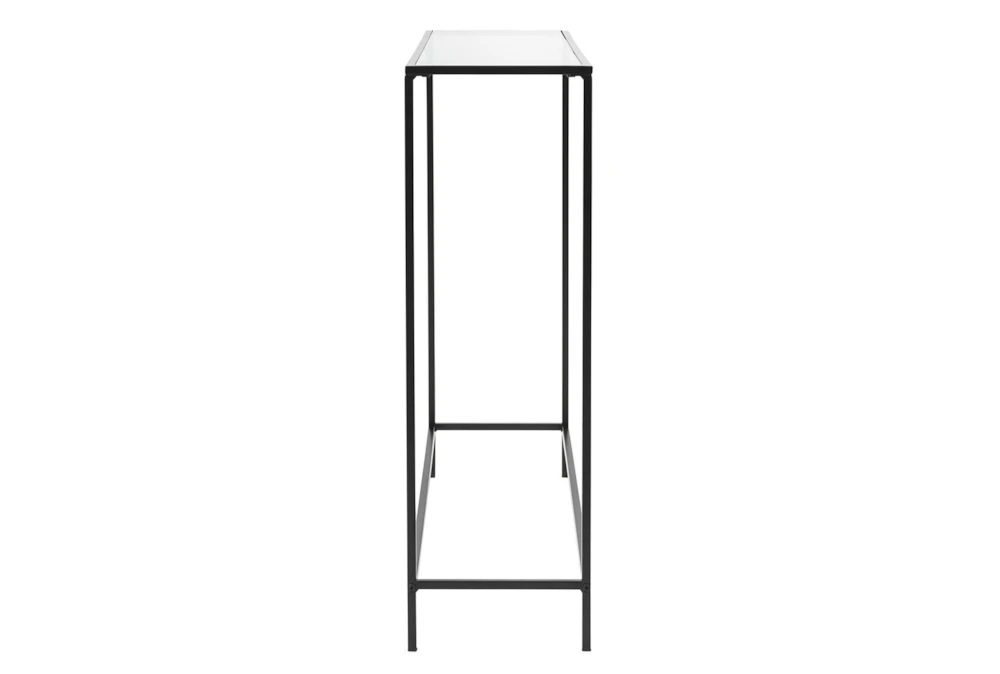 Zola Glass 36" Console Table With Black Base 5 Zola Glass 36" Console Table With Black Base - Image 3