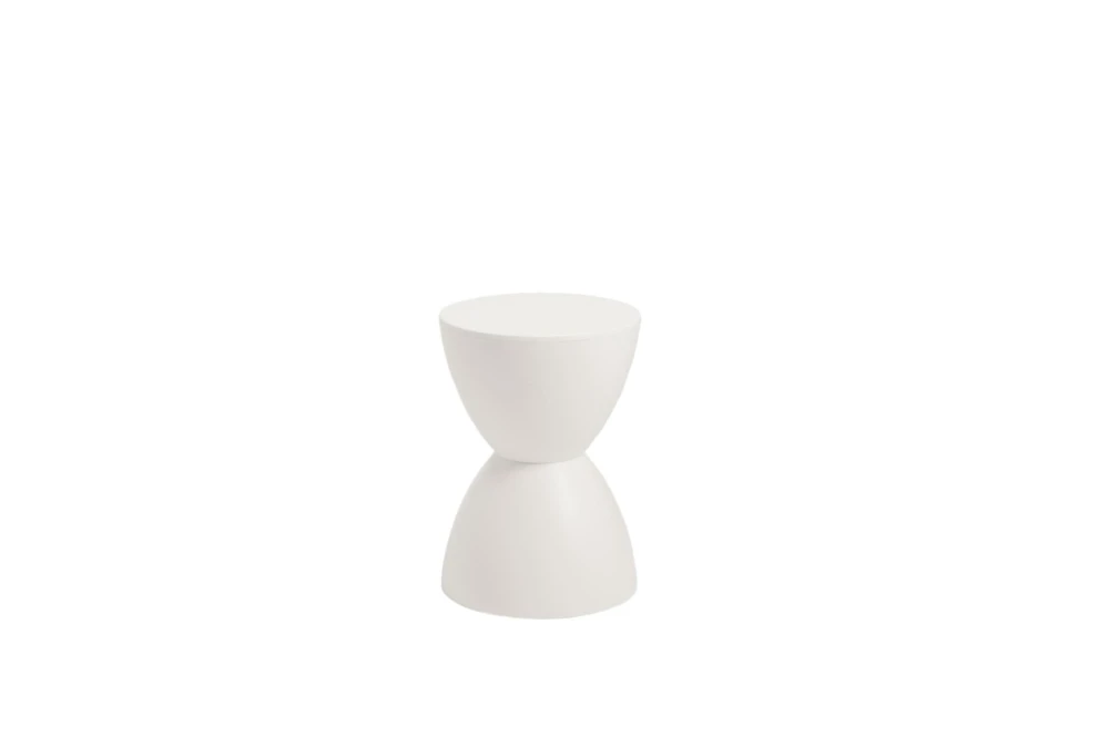 Zabka White Outdoor 17" Stool 4 Zabka White Outdoor 17" Stool - Image 2