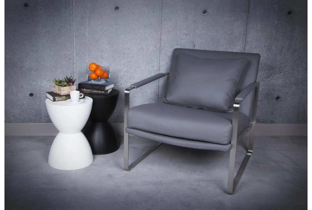 Zabka White Outdoor 17" Stool 6 Zabka White Outdoor 17" Stool - Image 4