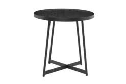 Weldon Black Ash Round End Table With Black Base -Furniture Store 282892 black mdf end table detail 45