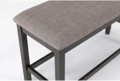 Westshore Grey 42" Counter Bench -Furniture Store 283070 grey wood dining bench detail 44