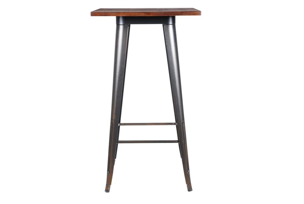 Weisman Antique Black And Walnut 41" Bar Table 3 Weisman Antique Black And Walnut 41" Bar Table