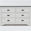 Cora 6 Drawer White Dresser -Furniture Store 283658 white mdf dresser signature 01