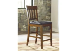 Felton Upholstered 26" Counter Stool Set Of 2 -Furniture Store 283803 brown fabric bar stool room 85