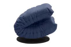 Blue Low Swivel Gaming Chair -Furniture Store 283829 blue polyester accent chair detail 48