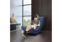 Blue Low Swivel Gaming Chair -Furniture Store 283829 blue polyester accent chair room 87