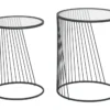 Clear Glass & Black Nesting Tables -Furniture Store 283831 clear metal accent table signature 04
