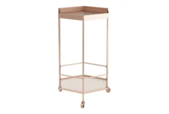 Rose Gold Hexagon Bar Cart -Furniture Store 283835 gold metal bar cabinet detail 45