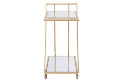Mirror & Gold Bar Cart -Furniture Store 283836 gold metal bar cabinet detail 45