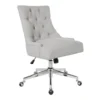 Amber Grey Tufted Rolling Office Chair -Furniture Store 284047 Main 1
