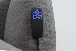 Harvest Boulder Grey Power Lift Recliner With Power Headrest, Lumbar & USB -Furniture Store 284078 brown fabric lift detail 45