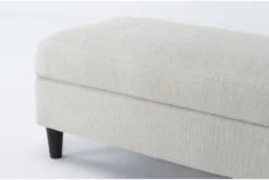 Emery Chiffon Storage Cocktail Ottoman -Furniture Store 284087 natural fabric ottoman detail 44