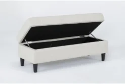 Emery Chiffon Storage Cocktail Ottoman -Furniture Store 284087 natural fabric ottoman side 19