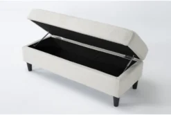 Emery Chiffon Storage Cocktail Ottoman -Furniture Store 284087 natural fabric ottoman side 20