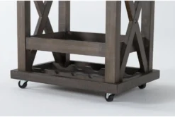 Jaxon Grey Bar Cart -Furniture Store 284157 grey wood bar cart detail 46