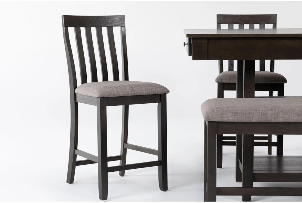 Westshore Grey 60" Counter Set With Bench For 6 5 Westshore Grey 60" Counter Set With Bench For 6 - Image 3