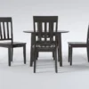 Kendall Espresso 42" Drop Leaf Dining With Slat Back Chairs Set For 4 -Furniture Store 284347 brown wood dining set signature 01